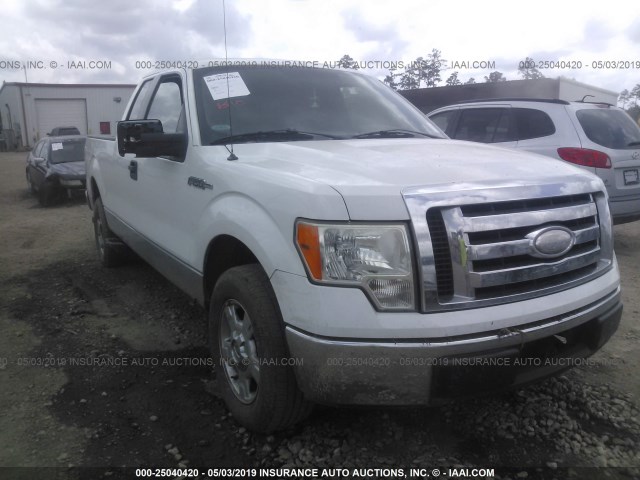 1FTRX12889FA74885 - 2009 FORD F150 SUPER CAB WHITE photo 1