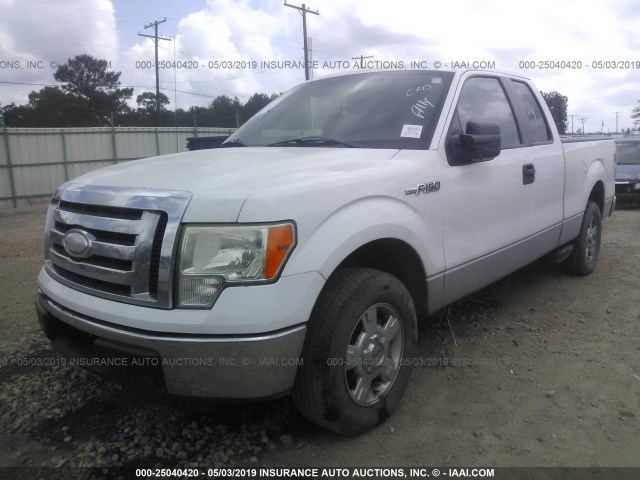 1FTRX12889FA74885 - 2009 FORD F150 SUPER CAB WHITE photo 2