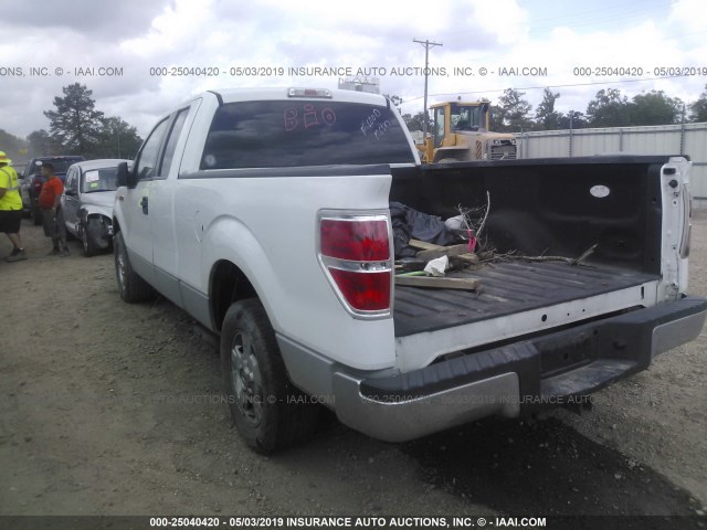 1FTRX12889FA74885 - 2009 FORD F150 SUPER CAB WHITE photo 3