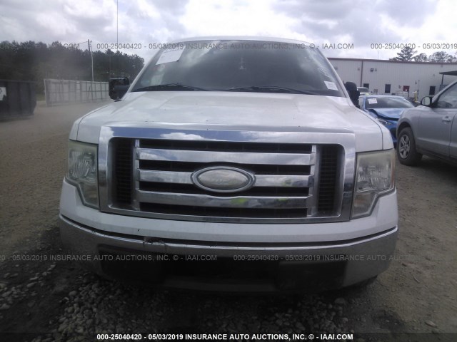 1FTRX12889FA74885 - 2009 FORD F150 SUPER CAB WHITE photo 6