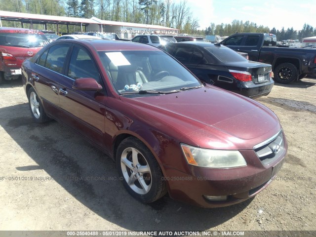 5NPEU46F57H197600 - 2007 HYUNDAI SONATA SE/LIMITED RED photo 1