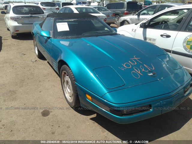 1G1YY33P2N5113232 - 1992 CHEVROLET CORVETTE TEAL photo 1