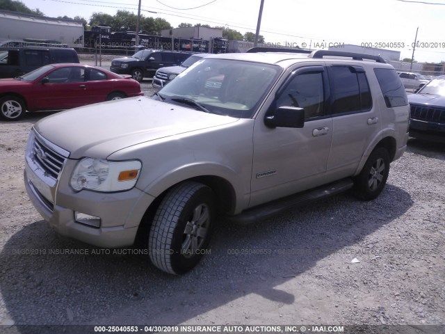 1FMEU73E97UB55221 - 2007 FORD EXPLORER XLT BEIGE photo 2