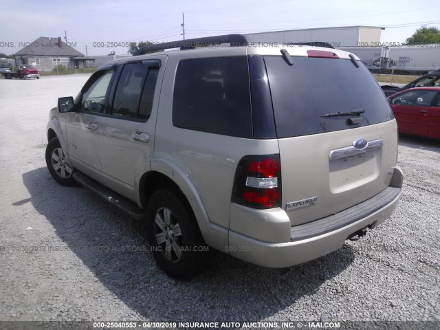 1FMEU73E97UB55221 - 2007 FORD EXPLORER XLT BEIGE photo 3