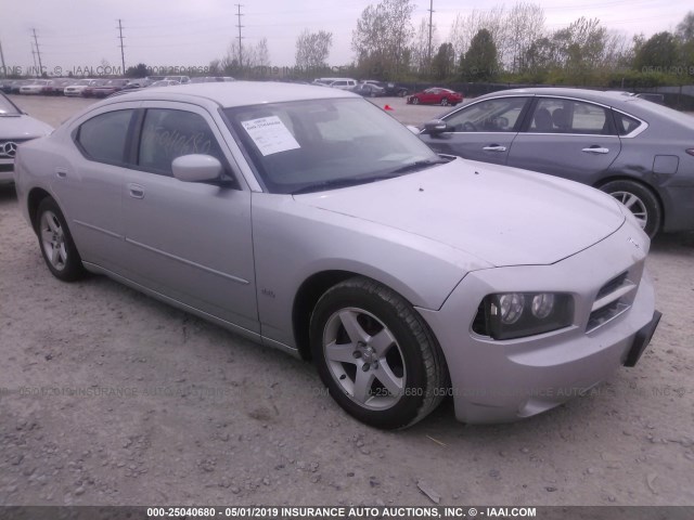 2B3CA3CV8AH301021 - 2010 DODGE CHARGER SXT SILVER photo 1