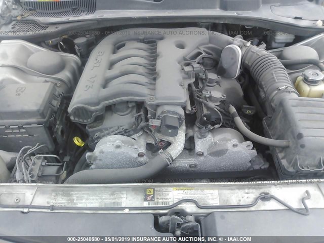 2B3CA3CV8AH301021 - 2010 DODGE CHARGER SXT SILVER photo 10