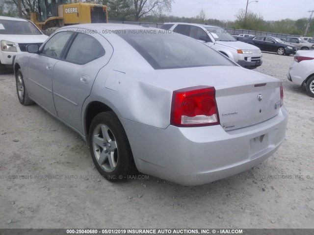 2B3CA3CV8AH301021 - 2010 DODGE CHARGER SXT SILVER photo 6