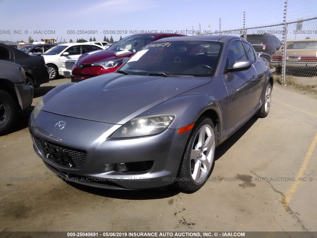 JM1FE173040127306 - 2004 MAZDA RX8 GRAY photo 2