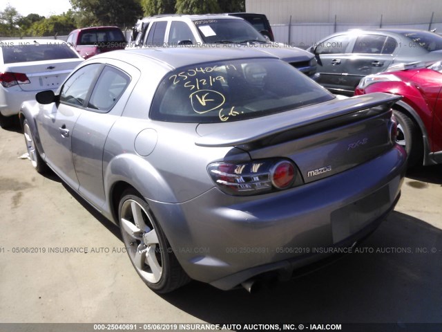 JM1FE173040127306 - 2004 MAZDA RX8 GRAY photo 3