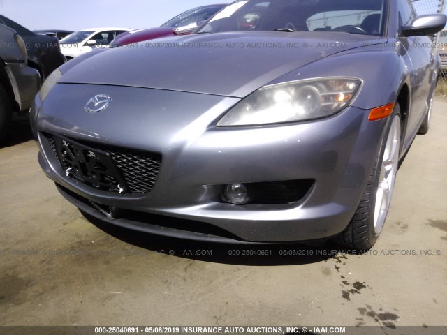 JM1FE173040127306 - 2004 MAZDA RX8 GRAY photo 6