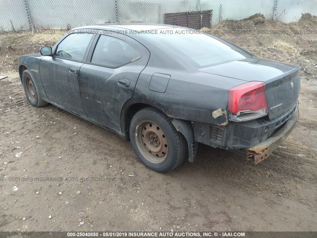 2B3KA43G86H311736 - 2006 DODGE CHARGER SE/SXT BLACK photo 3