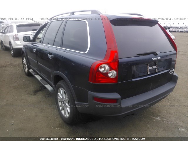 YV1CZ91H041122993 - 2004 VOLVO XC90 T6 BLUE photo 3