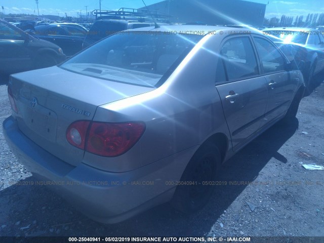 1NXBR32E04Z246095 - 2004 TOYOTA COROLLA CE/LE/S GOLD photo 4