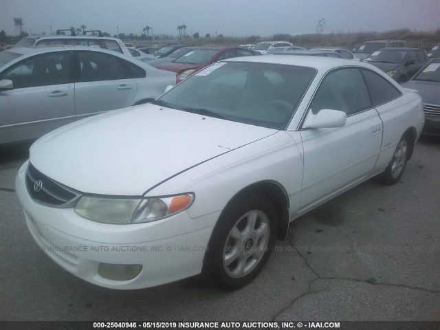 2T1CF22P41C441798 - 2001 TOYOTA CAMRY SOLARA SE/SLE WHITE photo 2