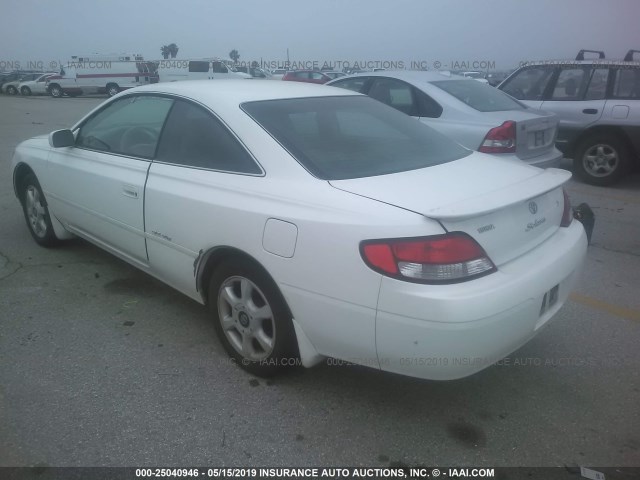 2T1CF22P41C441798 - 2001 TOYOTA CAMRY SOLARA SE/SLE WHITE photo 3