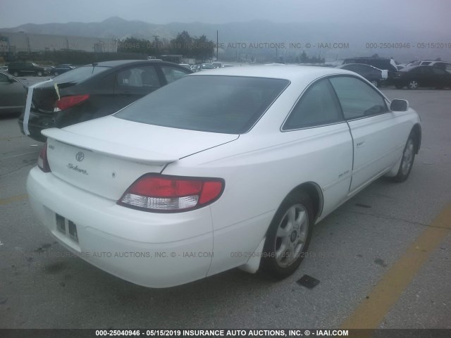 2T1CF22P41C441798 - 2001 TOYOTA CAMRY SOLARA SE/SLE WHITE photo 4