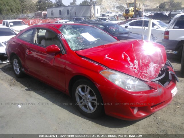 4T1CE30P25U523612 - 2005 TOYOTA CAMRY SOLARA SE/SLE RED photo 1