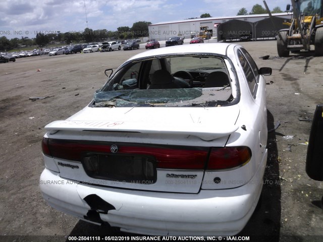 1MEFM6539YK604553 - 2000 MERCURY MYSTIQUE GS/SPORT WHITE photo 6