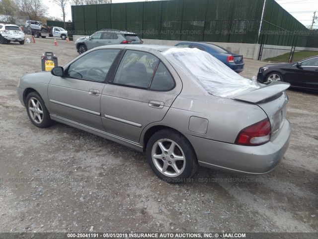 3N1BB51A61L004066 - 2001 NISSAN SENTRA SE TAN photo 3