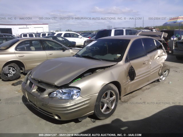 1G2NF52TX1C128100 - 2001 PONTIAC GRAND AM SE1 GOLD photo 2