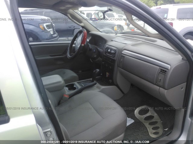 1J4GX48S54C249691 - 2004 JEEP GRAND CHEROKEE LAREDO/COLUMBIA/FREEDOM 银色 照片 5