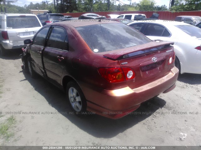 1NXBR32E04Z264306 - 2004 TOYOTA COROLLA CE/LE/S RED photo 3