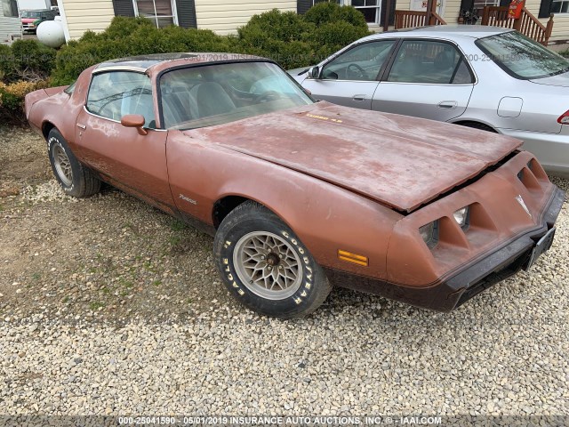 2V87TAN120515 - 1980 PONTIAC FIREBIRD ORANGE photo 1