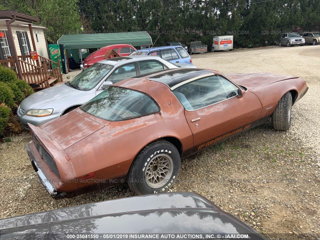 2V87TAN120515 - 1980 PONTIAC FIREBIRD ORANGE photo 4