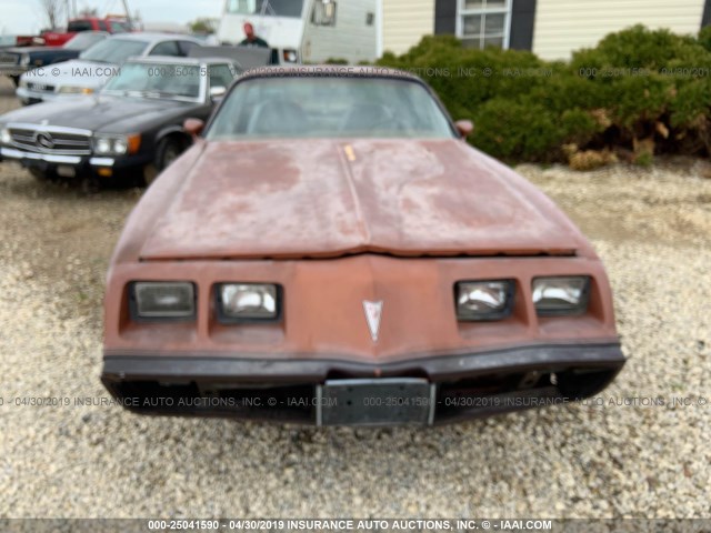 2V87TAN120515 - 1980 PONTIAC FIREBIRD ORANGE photo 6