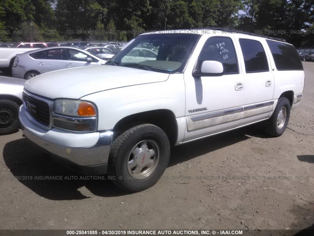 1GKFK16Z32J130159 - 2002 GMC YUKON XL K1500 WHITE photo 2