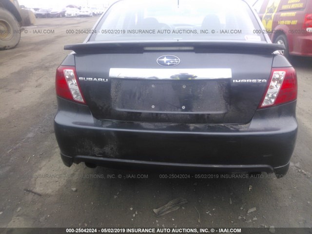 JF1GE62699G515657 - 2009 SUBARU IMPREZA 2.5I BLACK photo 6