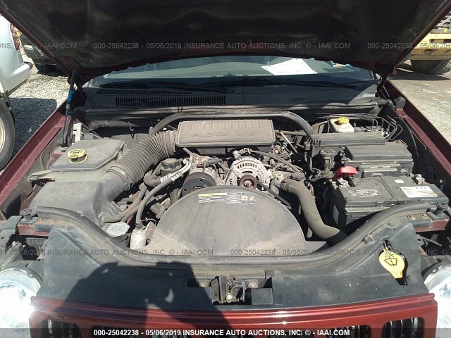 1J8GR48K37C533589 - 2007 JEEP GRAND CHEROKEE LAREDO/COLUMBIA/FREEDOM 栗色 照片 10