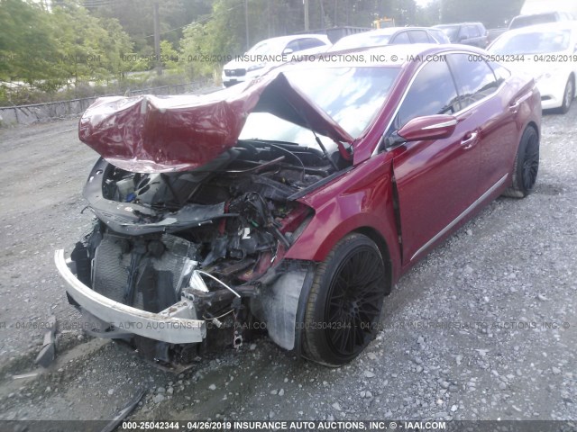 KMHFG4JGXDA231797 - 2013 HYUNDAI AZERA RED photo 2