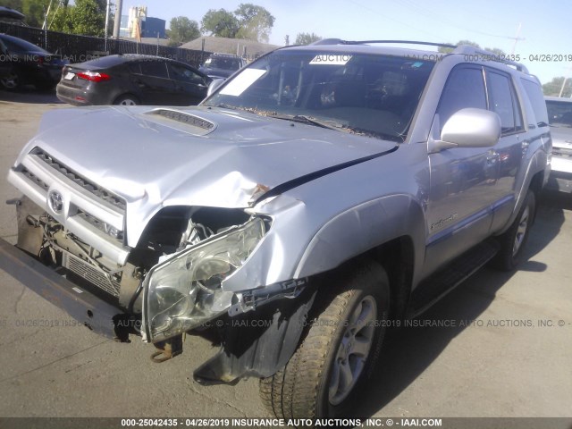 JTEBT14R030005486 - 2003 TOYOTA 4RUNNER SR5/SPORT SILVER photo 2