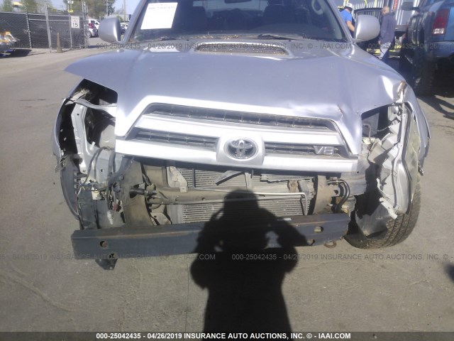 JTEBT14R030005486 - 2003 TOYOTA 4RUNNER SR5/SPORT SILVER photo 6