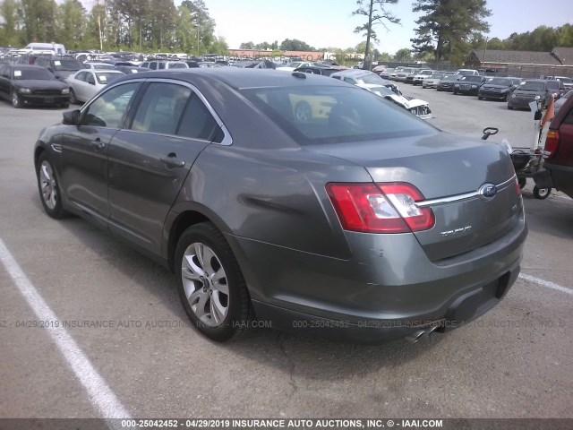 1FAHP2EW6CG111001 - 2012 FORD TAURUS SEL GRAY photo 3