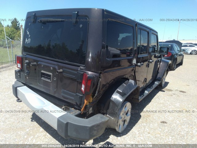 1C4HJWEG3DL678514 - 2013 JEEP WRANGLER UNLIMITE SAHARA BROWN photo 6