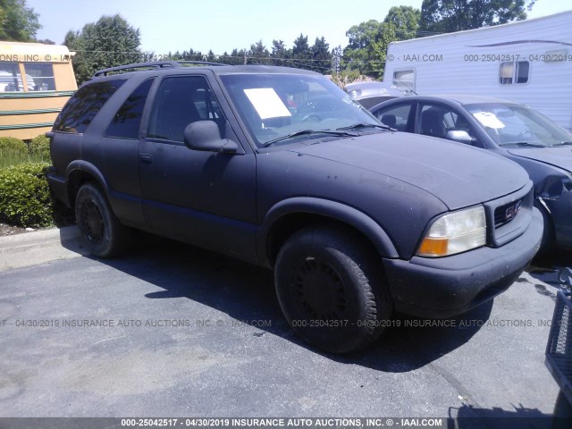 1GKCT18W7WK507711 - 1998 GMC JIMMY BLACK photo 1