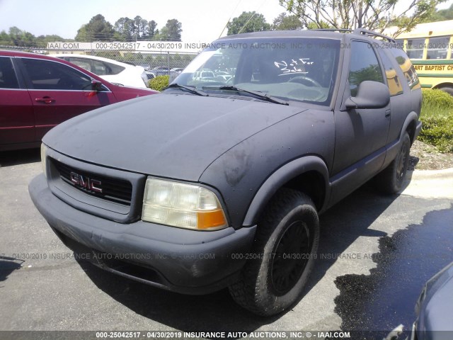 1GKCT18W7WK507711 - 1998 GMC JIMMY BLACK photo 2