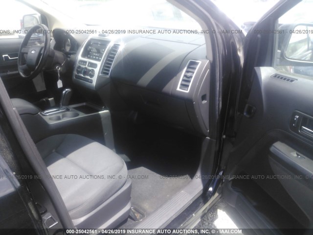 2FMDK38C87BB58036 - 2007 FORD EDGE SEL BLACK photo 5