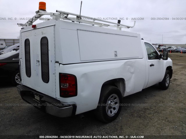 1GCEC14X98Z144082 - 2008 CHEVROLET SILVERADO C1500 WHITE photo 4