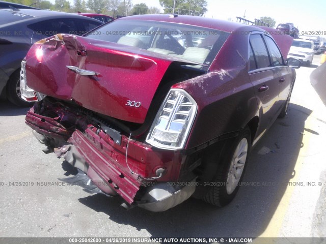 2C3CCAAG3DH697434 - 2013 CHRYSLER 300 MAROON photo 4