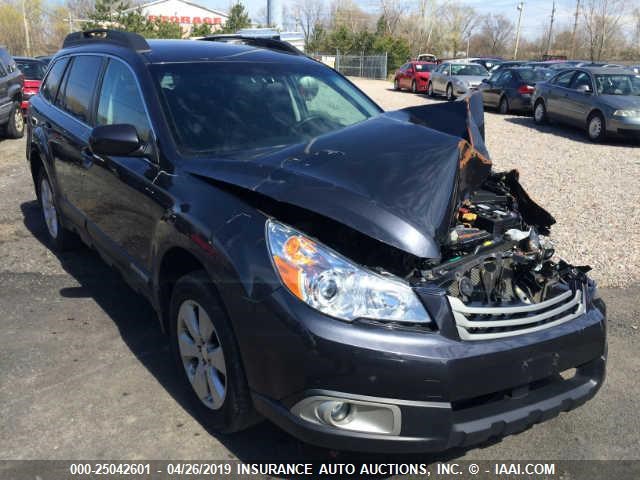 4S4BRBBC1C3295075 - 2012 SUBARU OUTBACK 2.5I PREMIUM GRAY photo 1