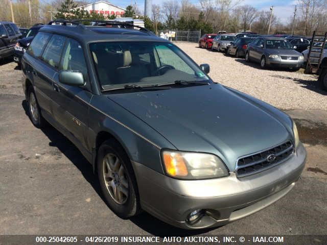 4S3BH686117642409 - 2001 SUBARU LEGACY OUTBACK LIMITED GREEN photo 1
