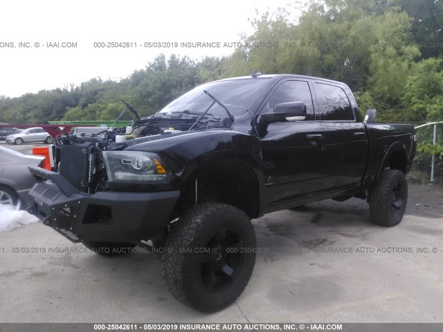 3C6UR5FL6EG322965 - 2014 RAM 2500 LARAMIE BLACK photo 2