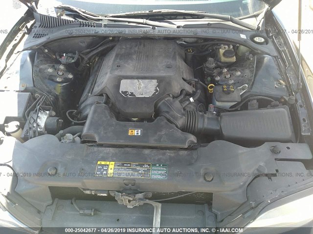 1LNHM87A56Y600247 - 2006 LINCOLN LS BLACK photo 10