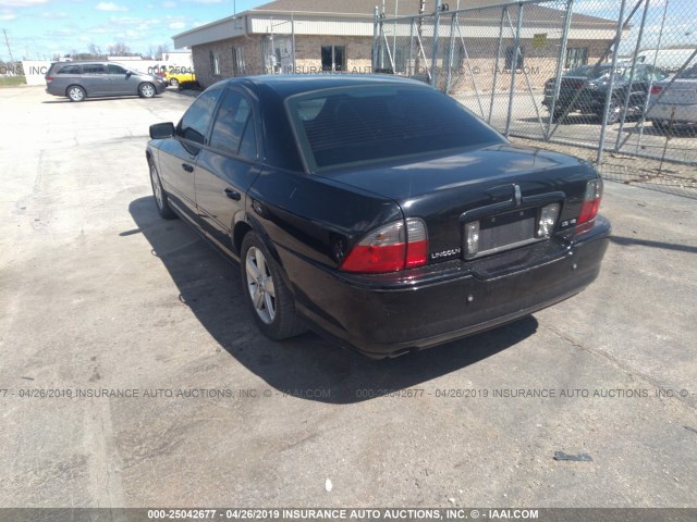 1LNHM87A56Y600247 - 2006 LINCOLN LS BLACK photo 3