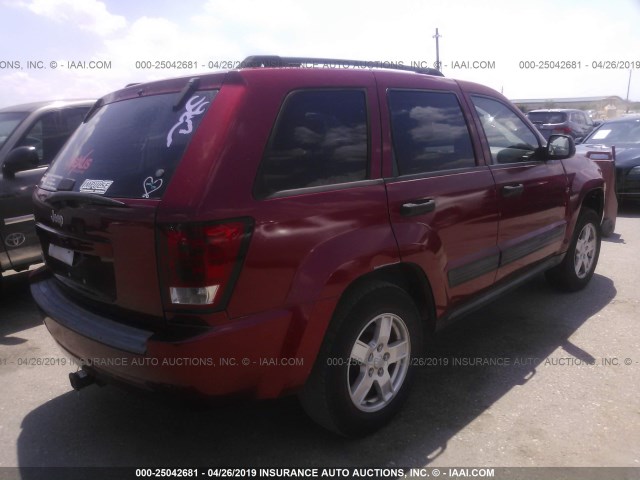 1J4GR48K56C234525 - 2006 JEEP GRAND CHEROKEE LAREDO/COLUMBIA/FREEDOM 红色 照片 4
