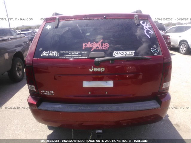 1J4GR48K56C234525 - 2006 JEEP GRAND CHEROKEE LAREDO/COLUMBIA/FREEDOM 红色 照片 6