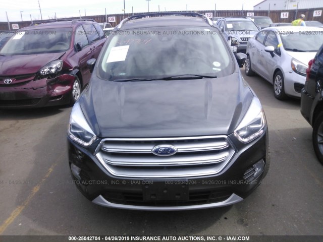 1FMCU9J96HUD66239 - 2017 FORD ESCAPE TITANIUM GRAY photo 6